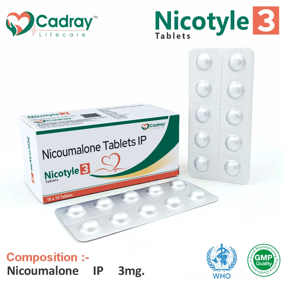 Nicoumalone 3 mg Tablet in PCD Pharma Franchise